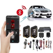 SPY PKE Keyless Entry Push Start Car Alarm System, APP Control, 1500m LCD 2-Way Remote, Vibration Anti-Theft Security