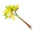 thumbnail image 3 of Worallymy 4 piezas de flores de orquídeas artificiales para bodas fiestas orquídeas falsas centros de mesa flores de tela de seda verde Worallymy JD735806643, 3 of 7