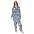 thumbnail image 4 of Adult Onesie Cute Bunny Carrot Zipper One-Piece Pajamas Unisex with Pockets, 4 of 6
