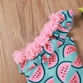 thumbnail image 5 of uublik Summer Baby Swimsuit Girl Ruffle Print Bikini One-Piece Swimwear Swimsuit Beachwear,Sizes 1T-5T, 5 of 5