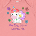 thumbnail image 4 of Inktastic My Big Sister Loves Me Cute Unicorn Boys or Girls Baby Bodysuit, 4 of 5