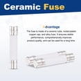 thumbnail image 3 of Uxcell 8Pcs Fusibles de retardo de tiempo de cerámica Tubo 6mm x 30mm 250V 2.5A Fusible de acción lenta Reparar placas de circuito, equipos de iluminación, instrumentación, electrodomésticos, 3 of 6