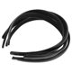 thumbnail image 1 of KAKOWELY 2Ud Diademas Negras Elásticas Para Mujer Accesorio Con Para Combinar Con, 1 of 7