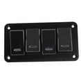 thumbnail image 3 of Panel De Interruptores, Panel De Interruptores Basculantes De 4 Bandas Impermeable Precableado Mejor Control Para Vehículos, 3 of 7
