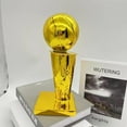 thumbnail image 4 of SUSANMAISON Replica Basketball Champion Larry O'Brien Trophy, Golden State Crafts Souvenir Plated Award Model Cup Fans Gift,1,1,Resin, 4 of 6