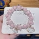 thumbnail image 4 of Sanrio Melody Hello Kitty pulsera de dibujos animados para niñas coreanas, cuentas de cristal pequeñas y frescas para niños, joyería para estudiantes, perro canela, 4 of 5