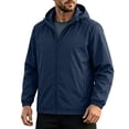 thumbnail image 2 of Miqool Pack Windbreaker for Men Lightweight Water Repellent Zip Up Hooded Jacket with Pockets for Running Hiking Cycling Travel, 2 of 9
