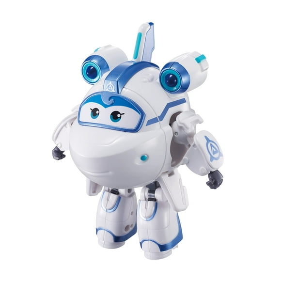 Super Wings 5" Transforming Supercharged Astra Airplane Toys Action Figure, Airplane to Robot in 10 Steps, Toy Plane Vehicle for 3-5 Year Old Boys & Girls, Birthday Gifts for Preschool Kids,White