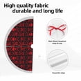 thumbnail image 7 of Christmas Tree Skirt, Red Skulls With Crossbones Christmas Tree Decorations Indoor, Tree Skirts Mat With Tassel Trim for Halloween New Year Holiday Christmas Party Decor 30 Inches, 7 of 7