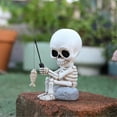 thumbnail image 4 of Resin Fishing Skull Outdoor Patios Decoration Home Patios Yard Pond Resin Sculpture for Halloween Party Prop, 4 of 5