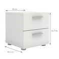 thumbnail image 4 of Pemberly Row 2 Drawer Nightstand in White, 4 of 12