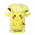 thumbnail image 1 of Verano 2022, ropa de moda de Pokémon para niños, camisetas de Pikachu de manga corta para niños, sudaderas para niños, ropa informal, camisetas geniales para niños 130 Gao Jinjia LED, 1 of 2