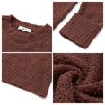 thumbnail image 6 of SHINE UP Sweaters for Women Long Sleeve Crewneck Tops Fall Oversized Casual Chunky Knit Pullover, 6 of 9