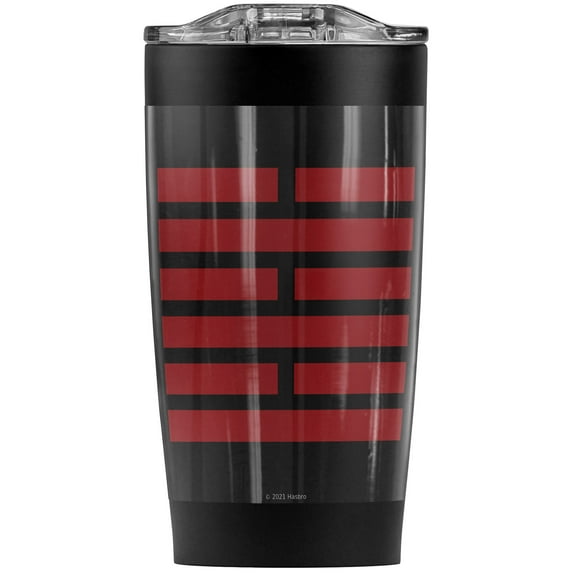 G.I. Joe/Snake Eyes Symbol Stainless Steel Tumbler 20 oz Coffee Travel Mug/Cup, Vacuum Insulated & Double Wall with Leakproof Sliding Lid | Great for Hot Drinks and Cold Beverages