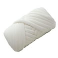 thumbnail image 5 of Chunky Yarn Jumbo Tubular Yarn Arm Knit Yarn Crocheting Hand Knit Washable Soft 250G Weight Yarn for Crochet Pillow Baskets Pet Bed Sweaters White, 5 of 9