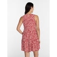 thumbnail image 4 of Time and Tru Women's and Women's Plus Sleeveless Tiered Mini Dress, Sizes XS-4X, 4 of 6