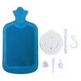 thumbnail image 1 of Sac de lavement en silicone 2 L bleu réutilisable, kit complet d'irrigation domestique avec crochet et seringue, 1 of 4