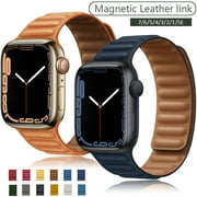 Leather link loop Magnetic Band for Apple Watch Bands 44mm 40mm 41mm 45mm 49mm 42mm iWatch Series Ultra 3 4 5 SE 6 7 8 Bracelet 42mm 38mm