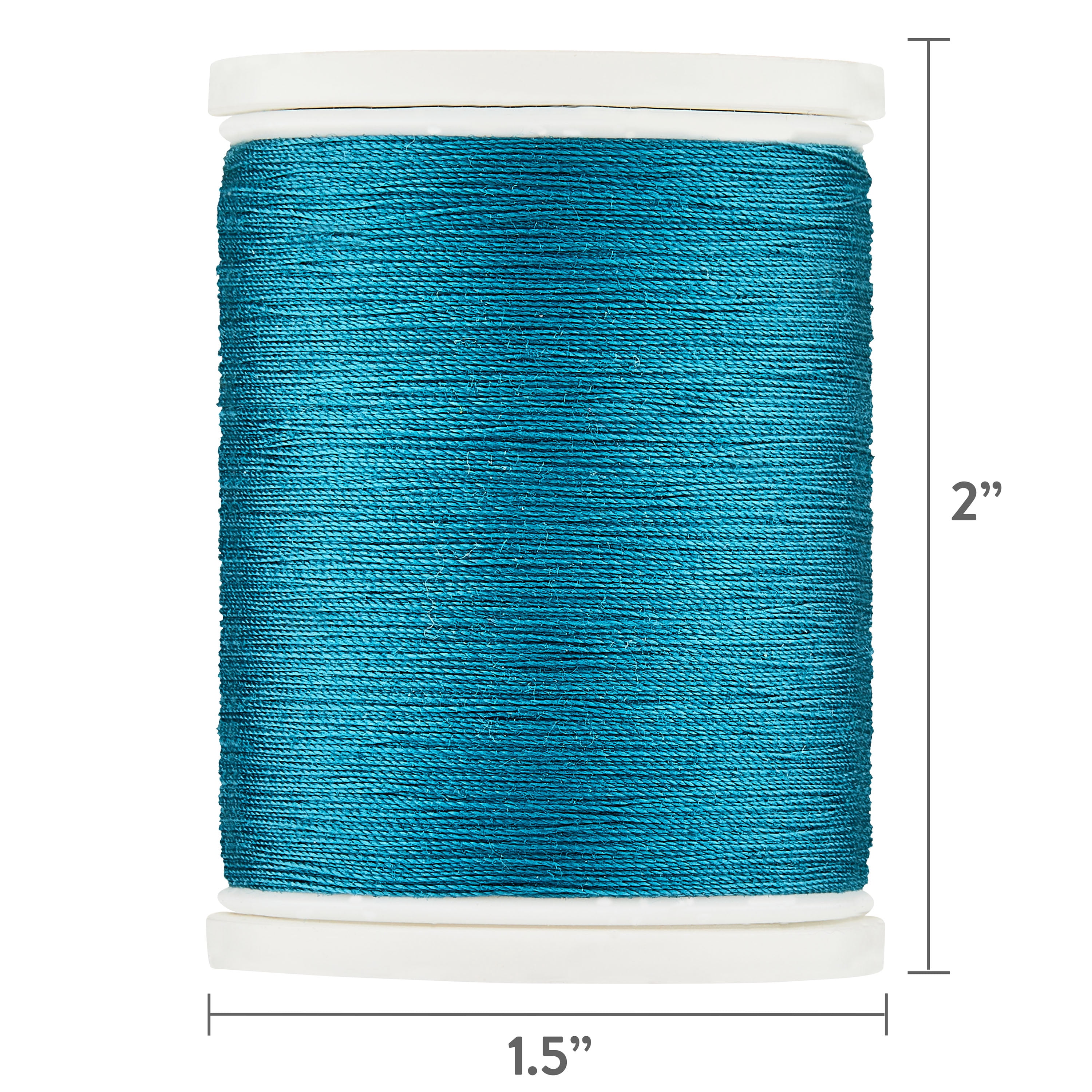 Hello Hobby Peacock Blue 100% Polyester All Purpose Thread, 300 Yards