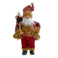 thumbnail image 2 of 12in Santa Claus Figures knitted Coat, Standing Santa Claus Dolls Christmas Figurine Collection for Desktop Decor Christmas Scene Xmas Gift, 2 of 5