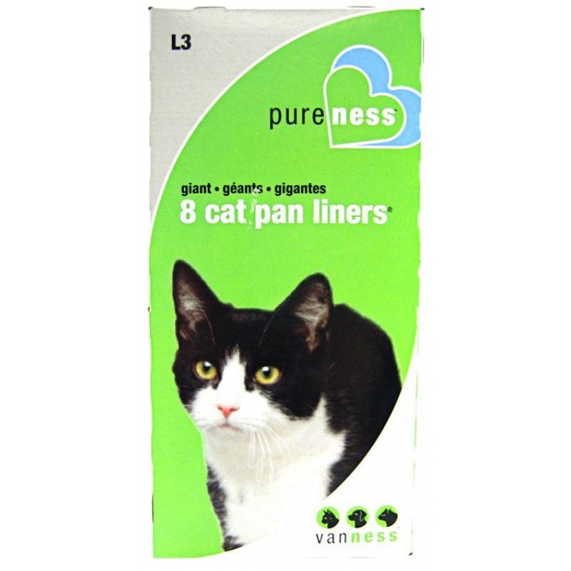 8-Count Per Pack Van Ness Giant Cat Pan Liners 
