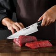 thumbnail image 2 of Plys Japanese Chef Knife - 8 Inch Damascus Kitchen Knife, Non-Slip Razor Ultra Sharp Knife with Ergonomic Handle, 2 of 7