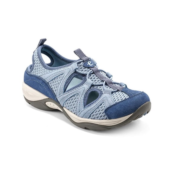 Easy Spirit Womens Earthen 10 Suede Stretch Slip-On Sneakers