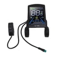 thumbnail image 2 of Electric Bike LCD Display, 5 Cores Rain Proof Cable Easy Installation Scooter Display  for Camping, 2 of 7