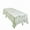 White and Sage Green, variant on BalsaCircle 60x102 inch White with Black French Toile Polyester Rectangular Vintage Square Pastoral Floral Rustic Table Cloth Washable Table Cover