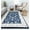 Floral Navy, variant on Centurion CY50C Floral Cream Transitional Vintage Beige Area Rug, 5'0"x5'0"