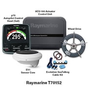 Raymarine T70152 EV-100 Wheel Autopilot System Package with 160 Viewing Angles