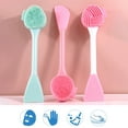 thumbnail image 4 of 2 In 1 Double Ended Silicone Face Cleansing Brush and Deep Cleaning Massage Beauty Tool for Facial Care, 4 of 6