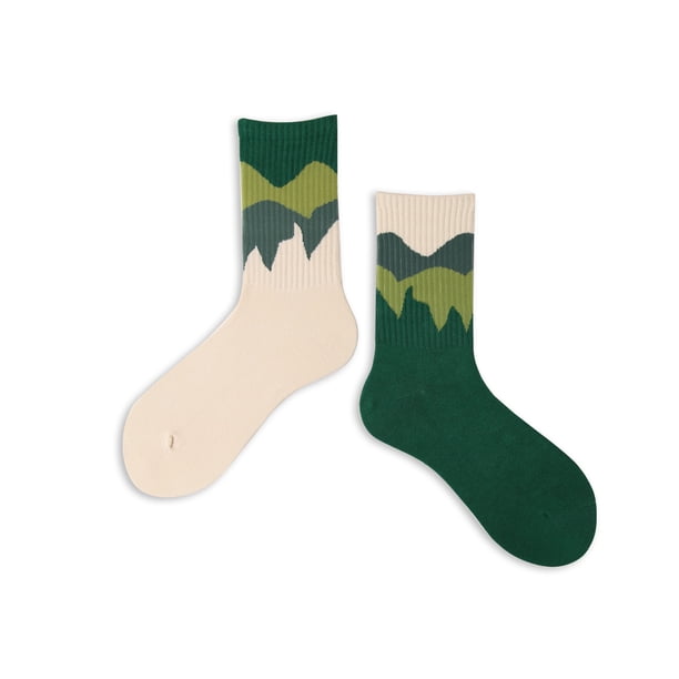 Calcetines sin costuras, calcetines de tubo medio sin hueso, calcetines de pareja para hombres y mujeres, modernos y deportivos de calle