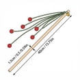 thumbnail image 3 of Yarn Ball Rope with Bells Cat Teaser Stick Interactive Toy for Teasing and Chasing for Indoor Pet Exercise and Entertainment, Hot Pink, 3 of 4