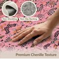 thumbnail image 6 of ODIKA Pink Print Leopard Boho Cheetah Spotted Flannel Motif Abstract for Dining Room, Under Table, Office, Non-Slip Chair-Friendly Floor, 6 of 7