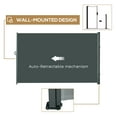 thumbnail image 4 of Outsunny 118" x 79" Retractable Side Awning Folding Privacy Screen Grey, 4 of 9