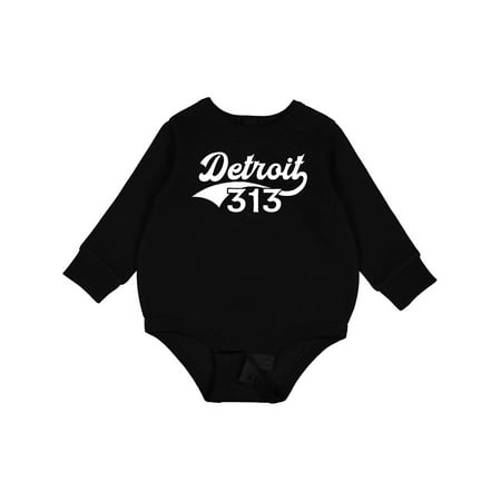 Inktastic Detroit 313 Baby Fleece Bodysuit