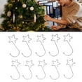 thumbnail image 5 of 120 Pcs Star Shaped Christmas Tree Hooks Stainless Steel Decoration Hangers For Easter Halloween Party, 5 of 21