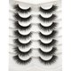 thumbnail image 1 of Pestañas postizas Pooplunch estilo ojo de gato, efecto wispy, de visón sintético, 7 pares, 1 of 7
