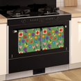 thumbnail image 3 of 2 Pcs Pioneer Flower Floral Print Pattern Kitchen Towels, Funny Microfiber Dish Towel Set, 18" X 26" Tea Towels, 3 of 6