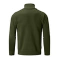 thumbnail image 5 of Vedolay Turtleneck Men Puff Sleeve Knit Sweater Long Sleeve Stretchy Pullover Tops Army Green,3XL, 5 of 5