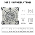 thumbnail image 5 of YINGXI  Not All Those Who Wander Are Lost Inspirational Travel Quote Decoration with Nautical Compass Rose Vintage Décor Home Decorative Throw Pillow Case Cushion Cover Sofa Couch 12x12in, 5 of 5