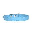 thumbnail image 1 of 2pcs Pu Leather Solid Soft Colorful Pet Dog Collar For Small Medium Large Dogs Neck Strap Adjustable Safe Labrador Puppy Kitten Cats Collar_Jiuedso, 1 of 1