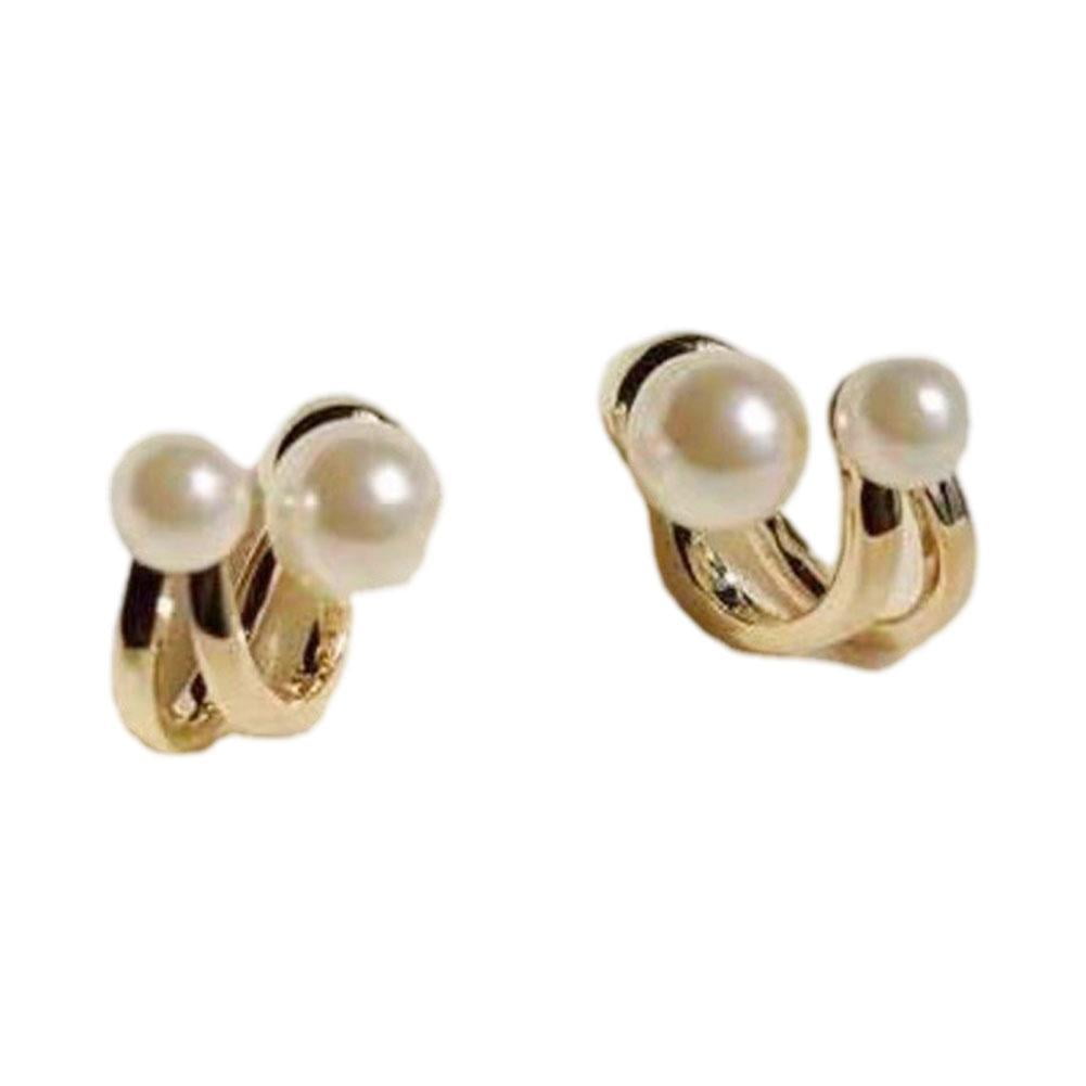 2022 New Retro Light Luxury Pearl Stud Earrings Korean Simple ...