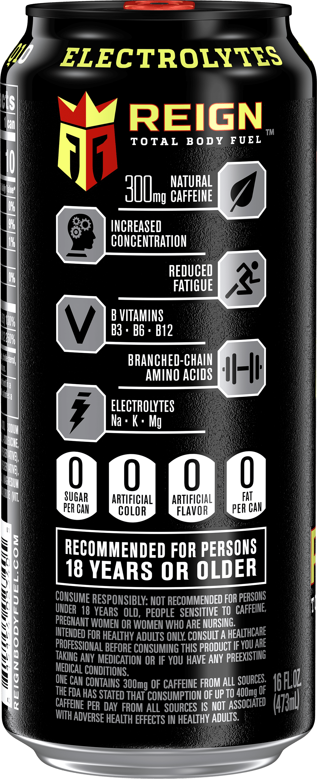 Reign Total Body Fuel, Cherry Limeade, Performance Energy Drink, 16 fl oz