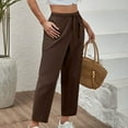 thumbnail image 6 of Owordtank Womens Wide Leg Pants Business Casual High Waisted Dressy Pants Flowy Trousers Office, 6 of 8