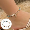thumbnail image 1 of Ankle Bracelet Adjustable Foot Accessories Conch Boho Style Shell Bracelet for Women, 1 of 8