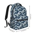 thumbnail image 2 of Easygdp A Japanese Great Wave Mochila Ergonómica Versátil para Laptop - Múltiples Bolsillos, Correas Ajustables, Unisex para Escuela, Viajes y Actividades al Aire Libre-One Size, 2 of 5