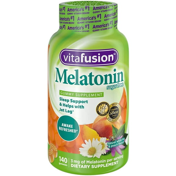 Vitafusion Melatonin Gummy Vitamins, 140 ea (Pack of 4)