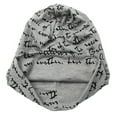 thumbnail image 5 of Dyfzdhu Women&Men Unisex Print Hat Ruffle Cancer Chemo Beanie Scarf Collar Turban Head Wrap Gray, 5 of 7
